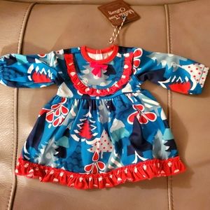MJ doll Christmas dress